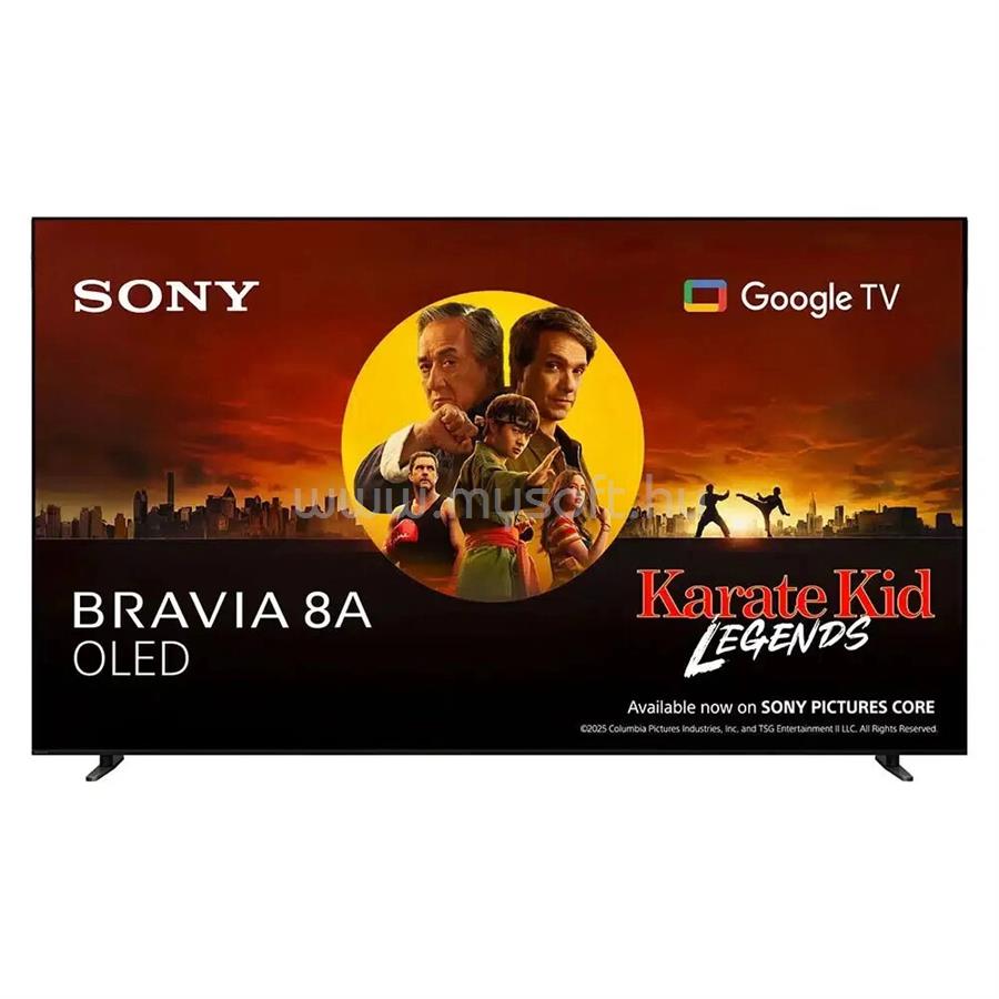 SONY Bravia 8A televízió K-65XR8A - 65", OLED, 4K UHD, HDR, Google TV