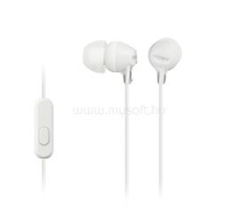 SONY fülhallgató SZTEREO 3.5mm jack, felvevő gomb, FEHÉR SONY_MDR-EX15AP_W small