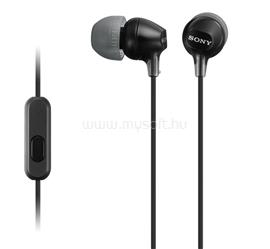 SONY fülhallgató SZTEREO 3.5mm jack, felvevő gomb, FEKETE SONY_MDR-EX15AP_B small