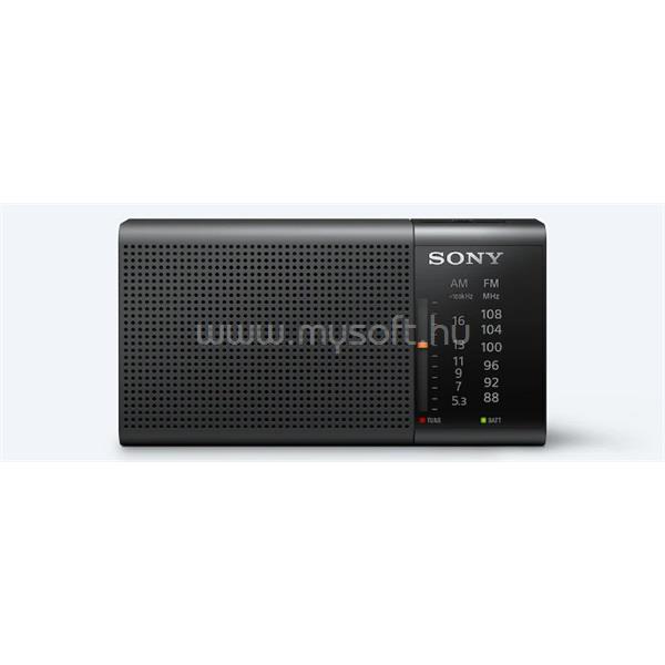 SONY ICFP37 FM/AM elemes fekete kisrádió