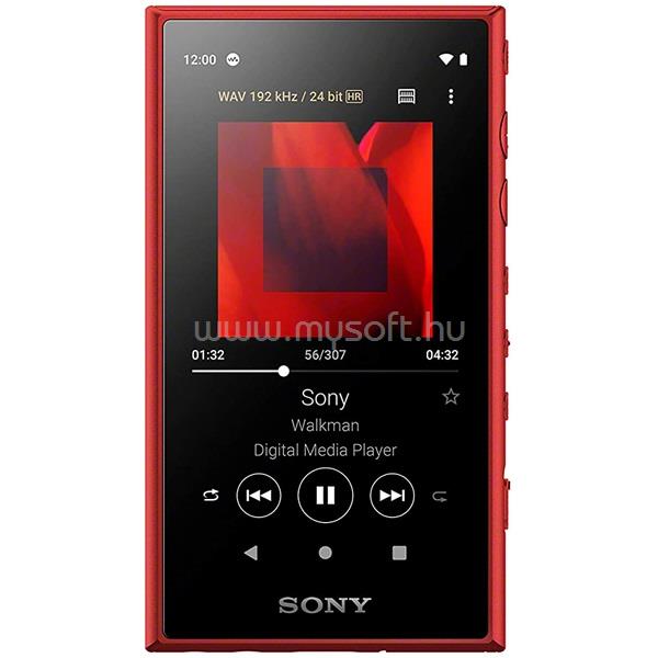 SONY NWA105R 16GB Hi-Res Bluetooth piros hordozható audio zenelejátszó