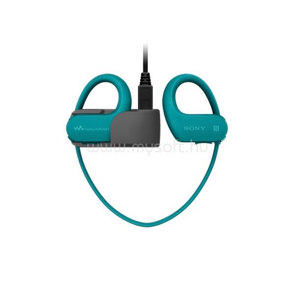 SONY NWWS623L Bluetooth kék sport fülhallgató headset és 4GB MP3 lejátszó