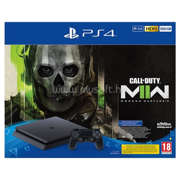 SONY PlayStation 4 Slim 500GB fekete konzol + Call of Duty Modern Warfare 2