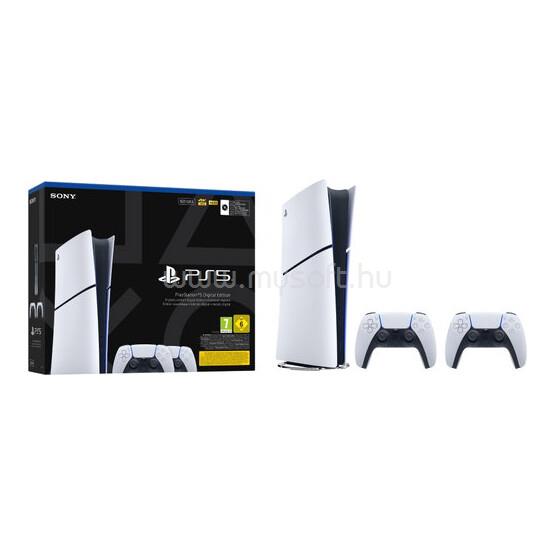 SONY PlayStation 5 - 825GB Slim Digital Edition játékkonzol + 2db DualSense vezeték nélküli kontroller