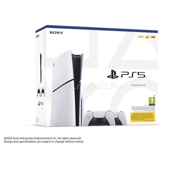 SONY PlayStation5 1TB játékkonzol (slim) + 2db DualSense vezeték nélküli kontroller