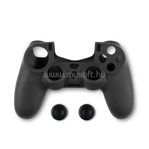 SPARTAN GEAR PS4 kontroller szilikon skin fekete + thumb grips