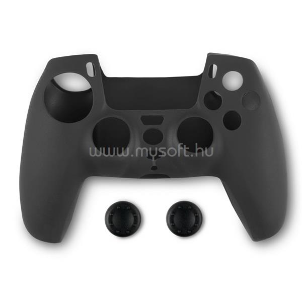 SPARTAN GEAR PS5 kontroller szilikon skin fekete + thumb grips