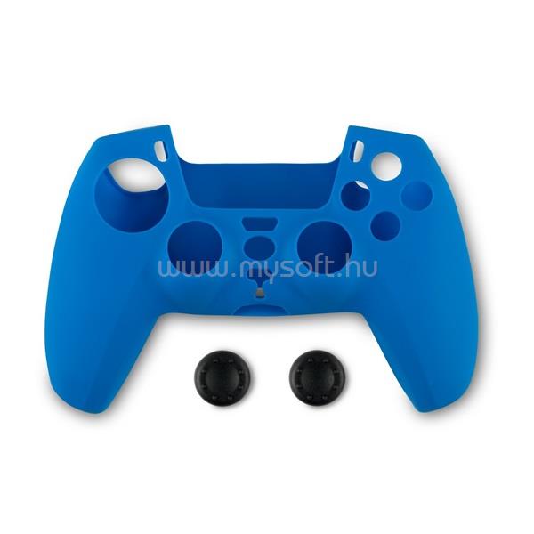 SPARTAN GEAR PS5 kontroller szilikon skin kék + thumb grips