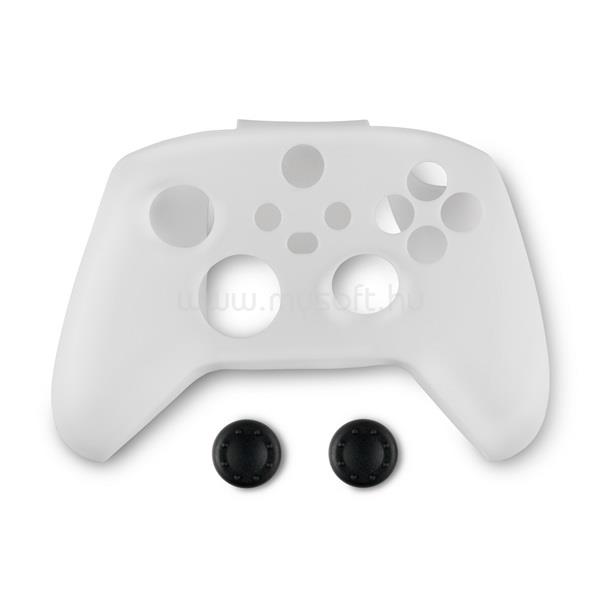 SPARTAN GEAR XBOX Series X/S kontroller szilikon skin fehér + thumb grips