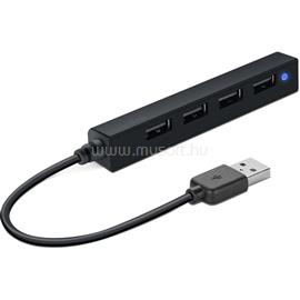 SPEEDLINK SL-140000-BK SNAPPY SLIM USB Hub, 4-Port, USB 2.0, Passzív, fekete SL-140000-BK small