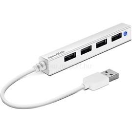 SPEEDLINK SL-140000-WE SNAPPY SLIM USB Hub, 4-Port, USB 2.0, Passzív, fehér SL-140000-WE small