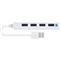 SPEEDLINK SL-140000-WE SNAPPY SLIM USB Hub, 4-Port, USB 2.0, Passzív, fehér SL-140000-WE small