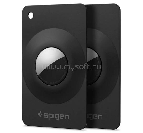SPIGEN SPIGEN AIR FIT 2 szilikon tok 2db bankkártya forma FEKETE Apple AirTag