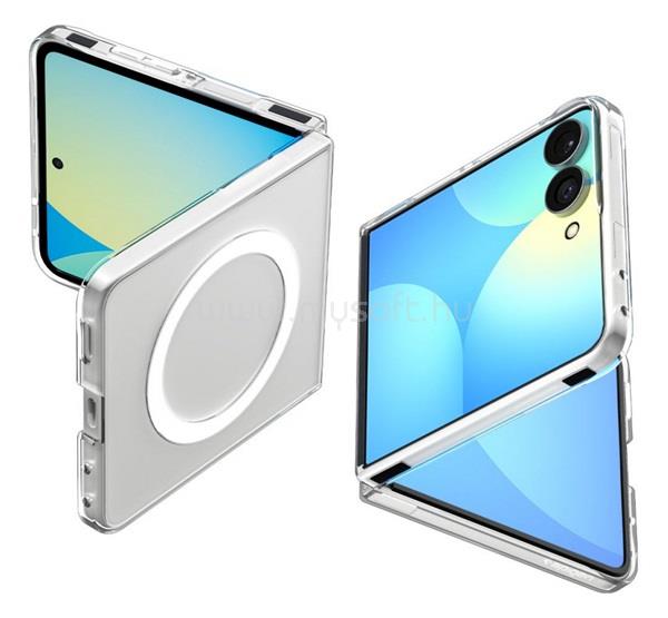 SPIGEN Samsung Z Flip8 SPIGEN AIRSKIN szilikon telefonvédő ütésállóság, MagSafe, FEHÉR