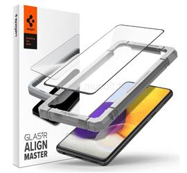 SPIGEN Samsung A52s 5G / A52 5G / A52 4G ALM FC képernyővédő üveg 2.5D, színkiemelés, FEKETE AGL02821 small