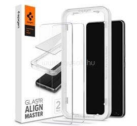 SPIGEN Samsung A53 5G ALM FC képernyővédő üveg 2db 2.5D, színkiemelés, ÁTLÁTSZÓ AGL04306 small