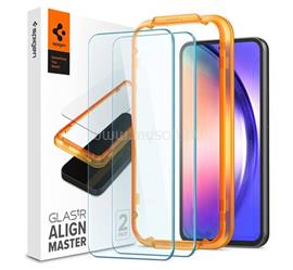 SPIGEN Samsung A54 5G ALM FC képernyővédő üveg 2db 2.5D, színkiemelés, ÁTLÁTSZÓ AGL05966 small