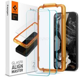 SPIGEN Google Pixel 8a SPIGEN ALM FC képernyővédő üveg 2db 2.5D, színkiemelés, ÁTLÁTSZÓ AGL07464 small