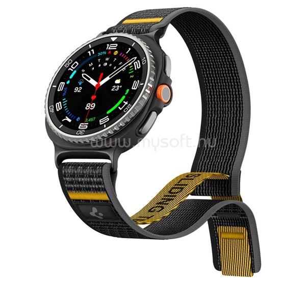 SPIGEN Samsung Watch 8 Classic eSIM 46mm / 8 Classic 46mm ATHLEX AIR ACTIVE pótszíj egyedi méret, SPORT, FEKETE
