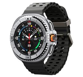 SPIGEN BEZEL TUNE PRO PILOT műanyag óra keret rozsdamentes acél lünetta, ütésállóság, EZÜST ACS10017 small
