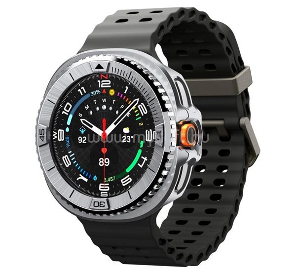 SPIGEN BEZEL TUNE PRO PILOT műanyag óra keret rozsdamentes acél lünetta, ütésállóság, EZÜST