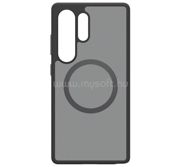 SPIGEN Samsung S25 Ultra SPIGEN CAPELLA szilikon telefonvédő ütésállóság, MagSafe, FEKETE/EZÜST