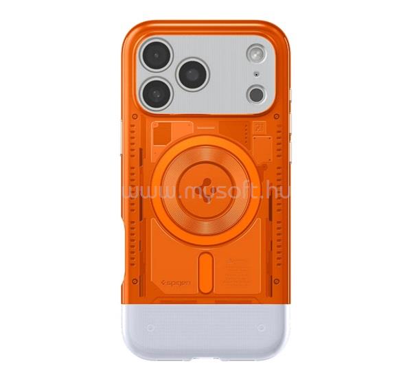 SPIGEN iPhone 18 Pro / 17 Pro SPIGEN CLASSIC C1 szilikon telefonvédő ütésállóság, MagSafe, NARANCS