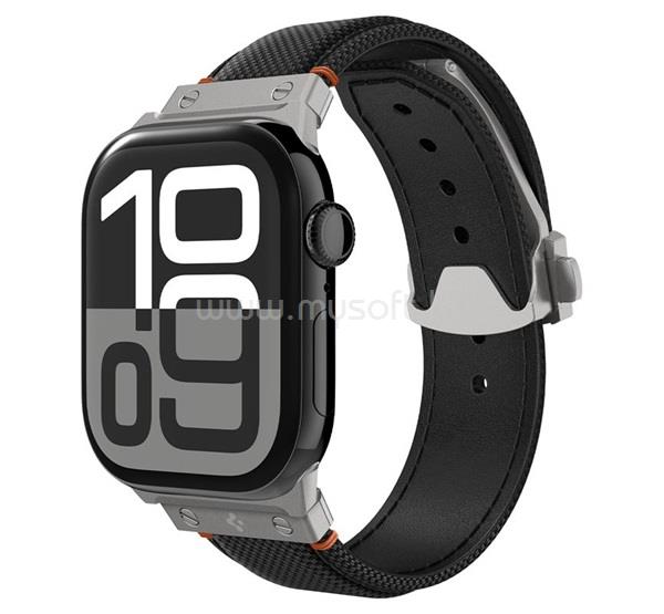 SPIGEN CLASSIC FIT pótszíj egyedi méret, pillangó csat, FEKETE