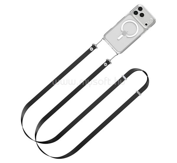 SPIGEN CROSSBODY DA30L vállpánt univerzális, szövet, FEKETE