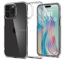 SPIGEN iPhone 15 Pro SPIGEN CRYSTAL HYBRID szilikon telefonvédő ütésállóság, műanyag keret, ÁTLÁTSZÓ ACS06471 small