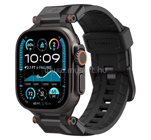 SPIGEN SPIGEN DURAPRO ARMOR pótszíj egyedi méret, fém csat, FEKETE