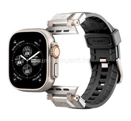 SPIGEN DURAPRO ARMOR pótszíj egyedi méret, fém csat, FEKETE/EZÜST AMP06065 small