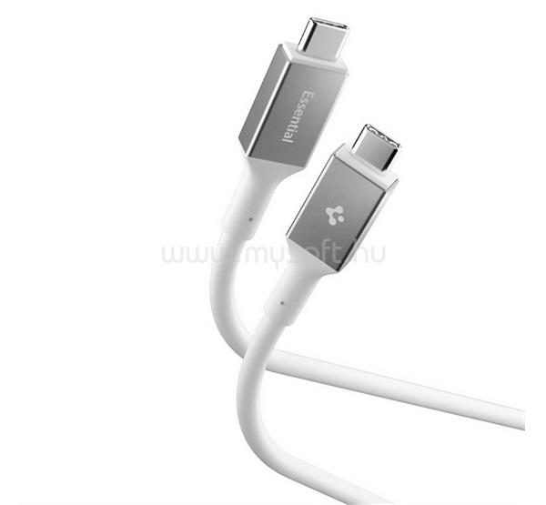 SPIGEN SPIGEN ESSENTIAL EB10010CC adatkábel Type-C - Type-C, 100cm, FEHÉR