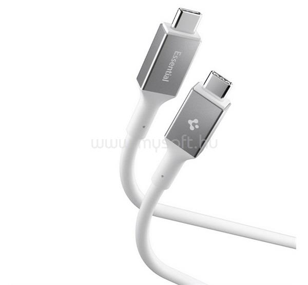 SPIGEN SPIGEN ESSENTIAL EB10020CC adatkábel Type-C - Type-C, 200cm, FEHÉR