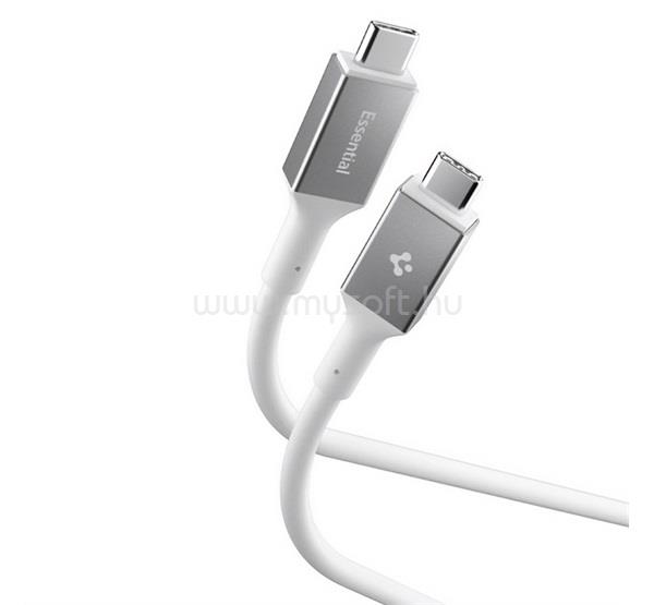 SPIGEN SPIGEN ESSENTIAL EB24012CC adatkábel Type-C - Type-C, 120cm, FEHÉR