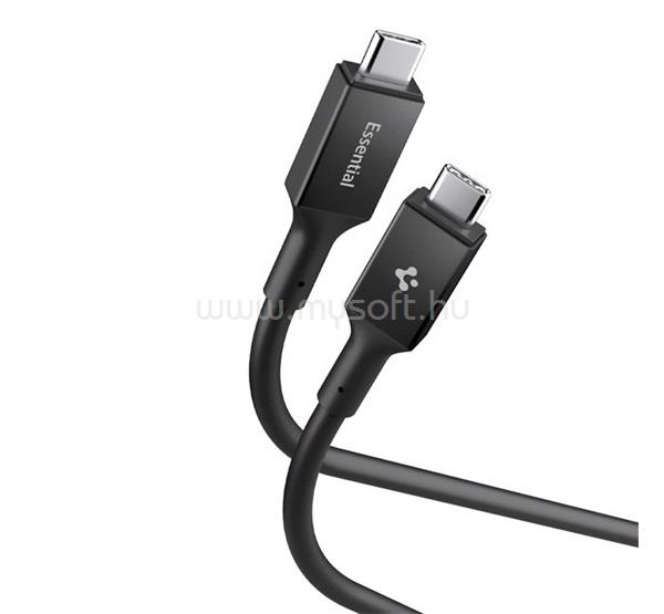 SPIGEN SPIGEN ESSENTIAL EB24012CC adatkábel Type-C - Type-C, 120cm, FEKETE
