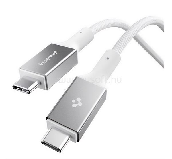 SPIGEN SPIGEN ESSENTIAL EB24015CC adatkábel Type-C - Type-C, 150cm, FEHÉR
