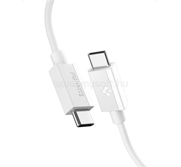 SPIGEN ESSENTIAL EB6010AC adatkábel USB - Type-C, 100cm, FEHÉR