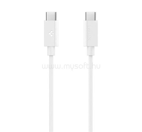 SPIGEN SPIGEN ESSENTIAL EB6010CC adatkábel Type-C - Type-C, 100cm, FEHÉR