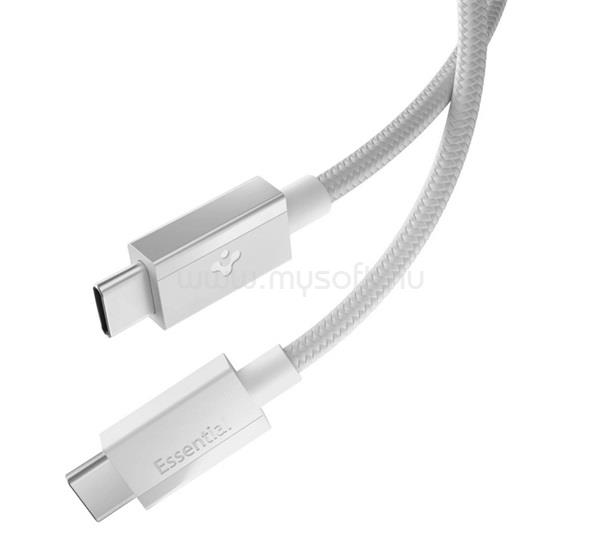 SPIGEN ESSENTIAL EB6015CC adatkábel Type-C - Type-C, 150cm, FEHÉR