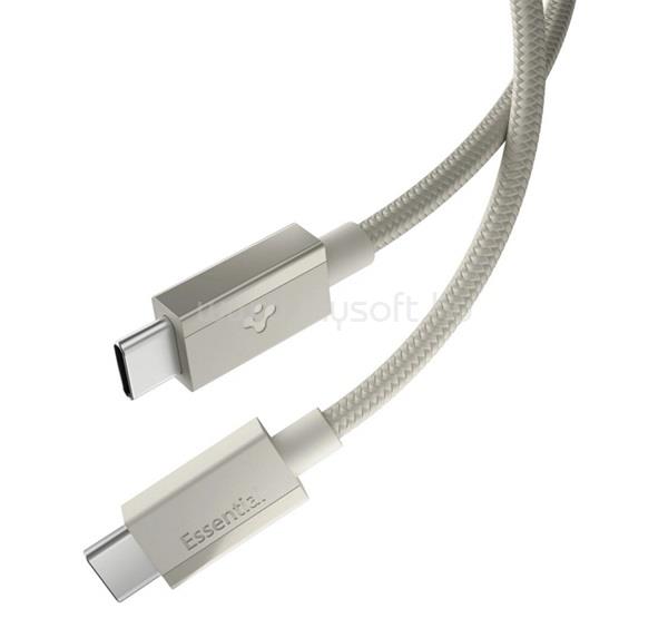 SPIGEN ESSENTIAL EB6015CC adatkábel Type-C - Type-C, 150cm, TITÁNIUM
