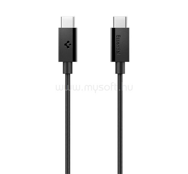 SPIGEN SPIGEN ESSENTIAL EB6020CC adatkábel Type-C - Type-C, 200cm, FEKETE