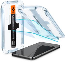 SPIGEN Samsung S23 EZ FIT képernyővédő üveg 2db 2.5D, 9H + segédkeret, ÁTLÁTSZÓ AGL05958 small