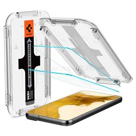 SPIGEN Samsung S22 EZ FIT képernyővédő üveg 2db 2.5D, 9H + segédkeret, ÁTLÁTSZÓ AGL04151 small