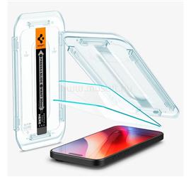 SPIGEN iPhone 16 Pro Max EZ FIT HD képernyővédő üveg 2db 2.5D, 9H + segédkeret, ÁTLÁTSZÓ AGL07907 small