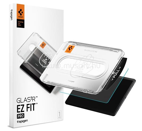 SPIGEN Samsung Tab S11 5G / Tab S11 WIFI EZ FIT képernyővédő üveg 2.5D, 9H + segédkeret, ÁTLÁTSZÓ