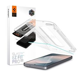 SPIGEN Samsung S25 FE SPIGEN EZ FIT képernyővédő üveg 2db 2.5D, 9H + segédkeret, ÁTLÁTSZÓ AGL10202 small