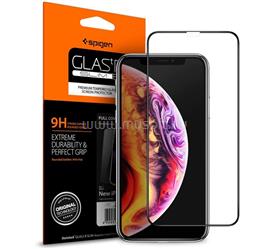 SPIGEN iPhone 11 Pro Max / XS Max 6.5 FC képernyővédő üveg 2.5D, színkiemelés, FEKETE 065GL25232 small