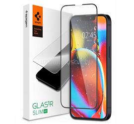 SPIGEN iPhone 17e / 16e / 14 FC képernyővédő üveg 2.5D, színkiemelés, FEKETE AGL03392 small