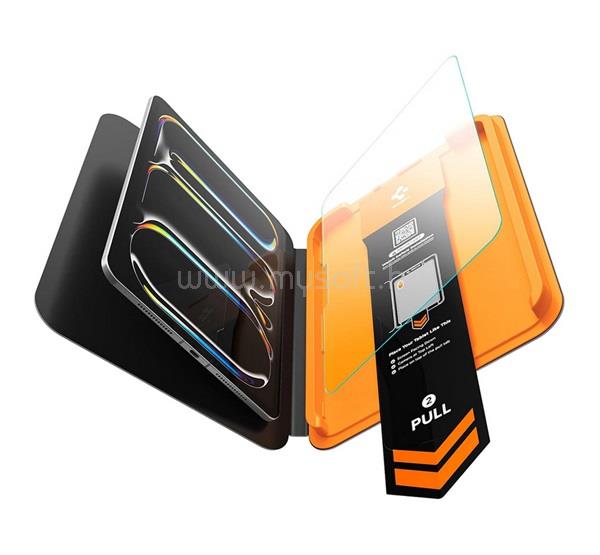 SPIGEN IPAD Pro 11 (2025) / Pro 11 (2024) SPIGEN GLAS.TR ALIGNMASTER T képernyővédő üveg 2.5D, 9H + segédkeret, ÁTLÁTSZÓ